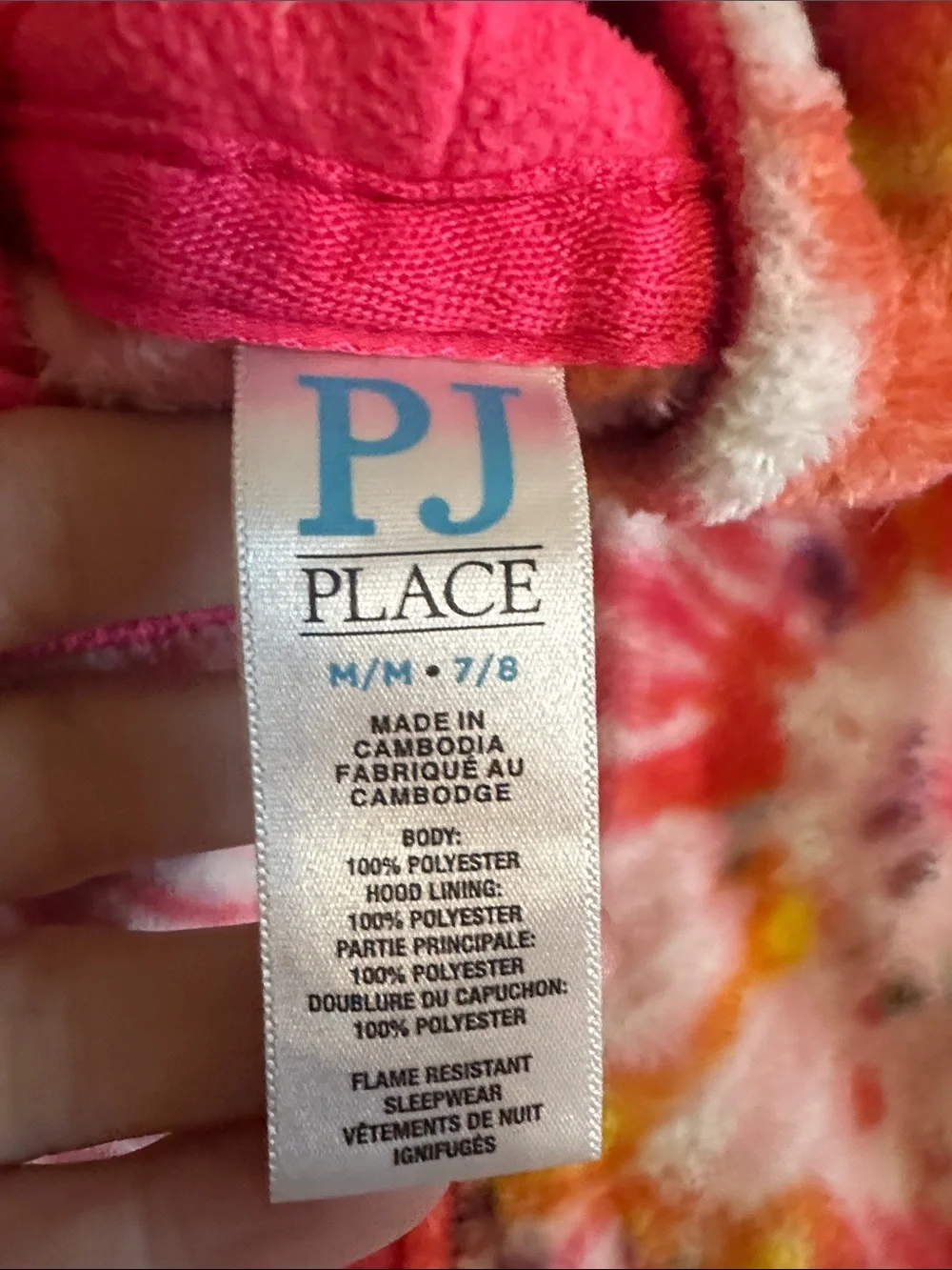 The Children's Place Tie-Dye Hooded One-Piece Jumpsuit - Pink Multi